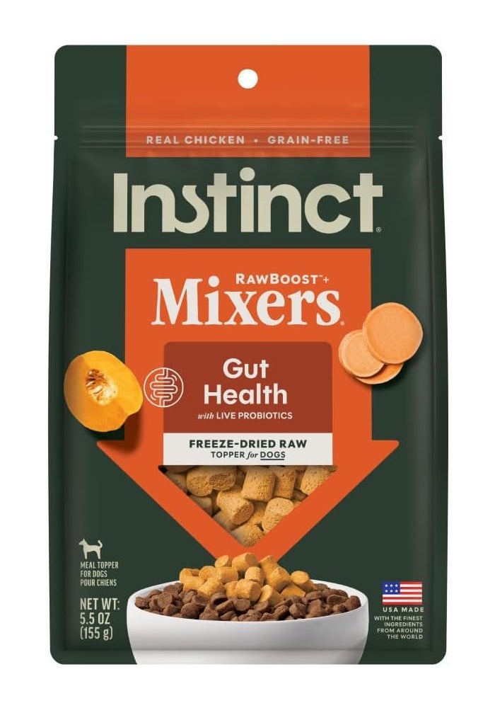 Instinct مزيج تعزيز الصحة الهضمية من إنستينكت رو بوست - طعام كلاب مجفف بالتجميد - 5.5 أونصة - Image 2