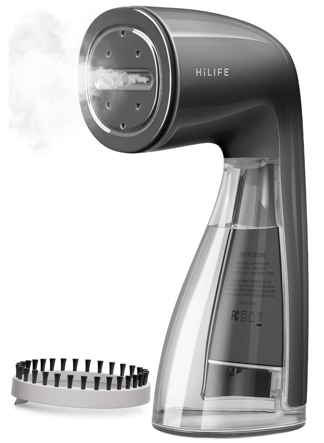 HiLife HiLIFE Steamer for Clothes, 1100W Clothes Steamer with Large 300ml Tank, Handheld Clothing Steamer, Fabric Wrinkle Remover, Portable & Compact Travel Size Garment Steamer ONLY FOR 120V (Grey)  - Image 1