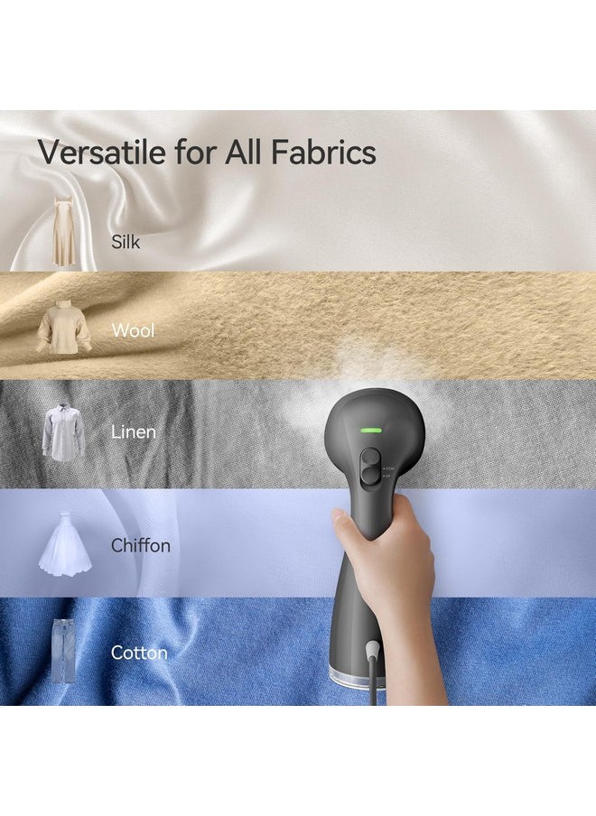 HiLife HiLIFE Steamer for Clothes, 1100W Clothes Steamer with Large 300ml Tank, Handheld Clothing Steamer, Fabric Wrinkle Remover, Portable & Compact Travel Size Garment Steamer ONLY FOR 120V (Grey)  - Image 5