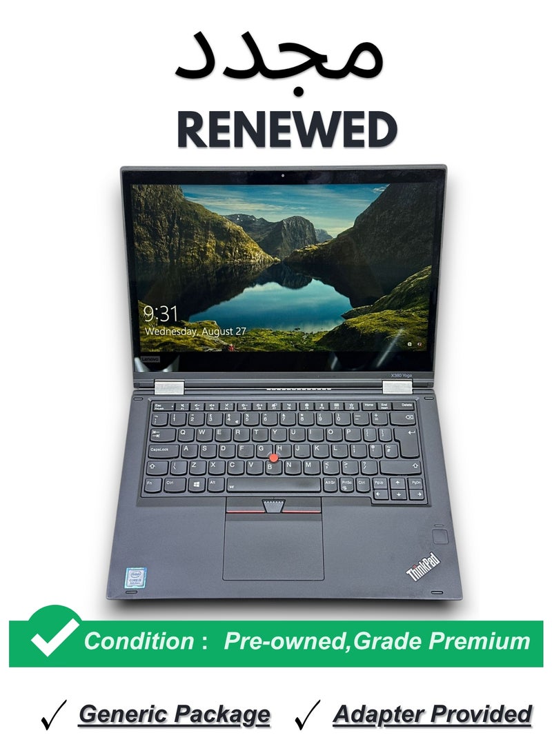 Renewed Lenovo ThinkPad X380 Yoga 2-in-1 Renewed Notebook | Core i5-8350U | 8GB RAM | 256GB SSD | 13.3" FHD Touch | Window 10 | Active Pen - Image 1