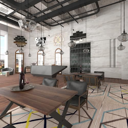 TOTIO Cream Concrete Wallpaper Peel Stick Milky White Plaster effect Contact Paper 16x354inch Air Guide Slot Design Matte Thick Self-adhesive Waterproof Vinyl Wrap Modern Industrial Style Wall Sticker - Image 5