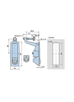 Y&D Compression Latch Lock, 4PCS Trigger Zinc Alloy Adjustable Lever Hand Operated with Raised Trigger, Flush  - Image 5