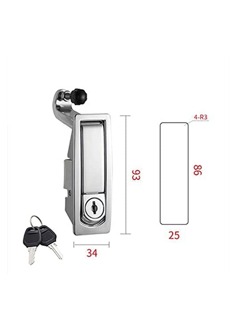 Y&D - Compression Latch Lock, 4PCS Trigger Zinc Alloy Adjustable Lever Hand Operated with Raised Trigger, Flush - Image 1