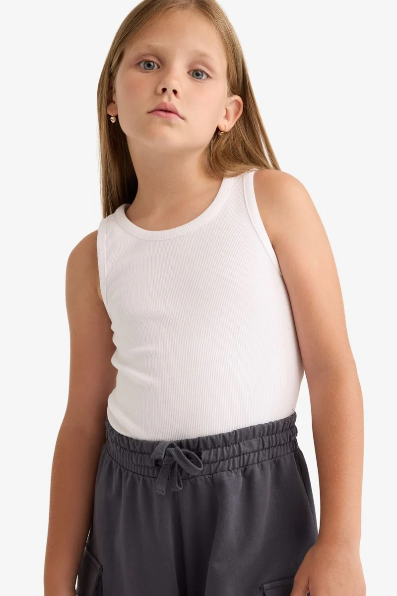 DeFacto Girl Crew Neck Airplane Printed 2 Piece Undershirts