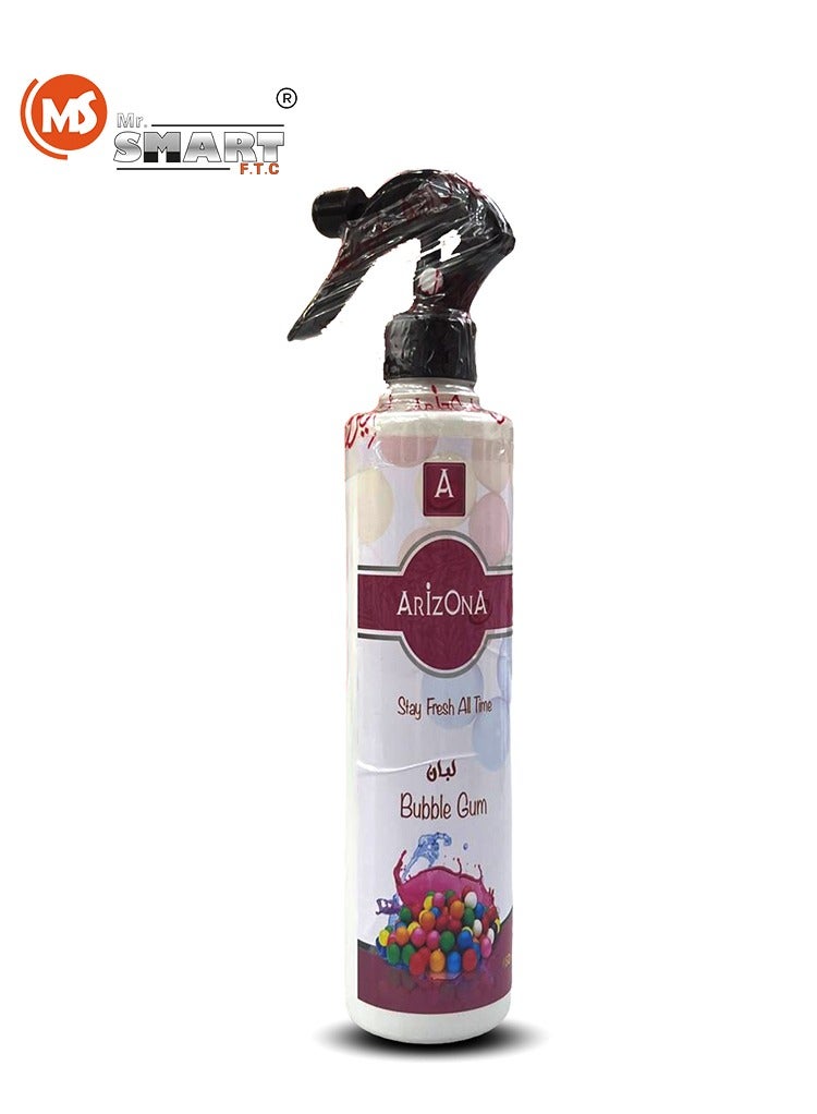 MR.SMART Arizona Bubble Gum Air Freshener Spray, 450ml, 6-in-1 Action, Essential Oil-Inspired - Image 1