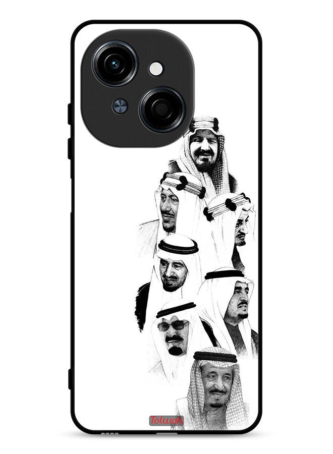 Tolwak Tecno Spark Go 1 4G Protective Case Cover Saudi Kings Art B_W - Image 1