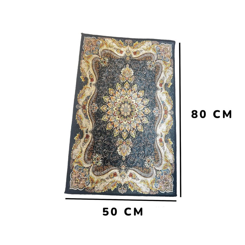 NGEL Traditional Style Printed Door Mat || Luxurious and Elegant Carpet Area Rugs || Vintage Pattern Door Mat for Living Room, Sofa Area, Bathroom & Kitchen (Pack of 1) (Traditional) - Image 2