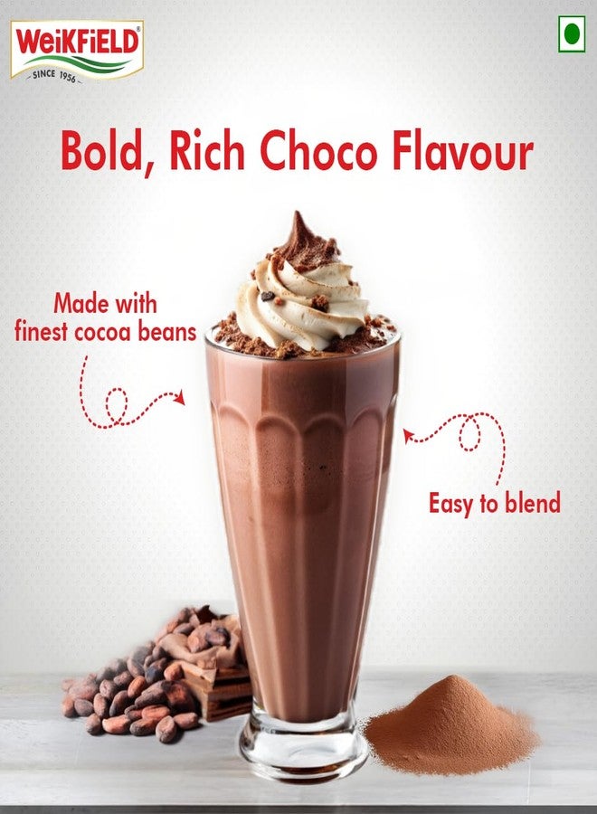 Weikfield Drinking Chocolate Powder 100g Reusable Jar | Chocolate Powder for Cold Choco Shake,Smoothies & Milkshake | Prepared Using the Finest Cocoa Beans - Image 4