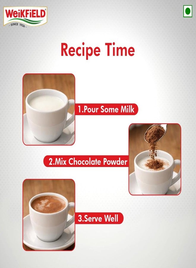 Weikfield Drinking Chocolate Powder 100g Reusable Jar | Chocolate Powder for Cold Choco Shake,Smoothies & Milkshake | Prepared Using the Finest Cocoa Beans - Image 5