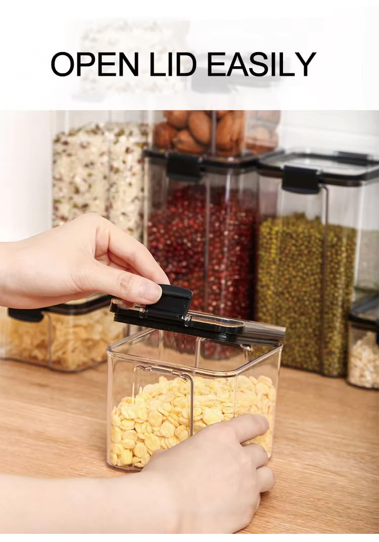 Supro Air Tight Containers For Kitchen Storage Set, Container For Kitchen Storage Set, Kitchen Organizer And Kitchen Accessories Items & Storage (Pack of 4 700ML) - Image 2