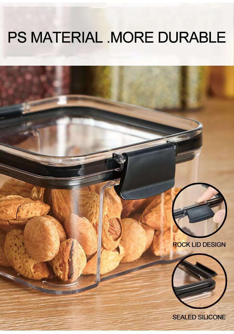Supro Air Tight Containers For Kitchen Storage Set, Container For Kitchen Storage Set, Kitchen Organizer And Kitchen Accessories Items & Storage (Pack of 4 700ML) - Image 5