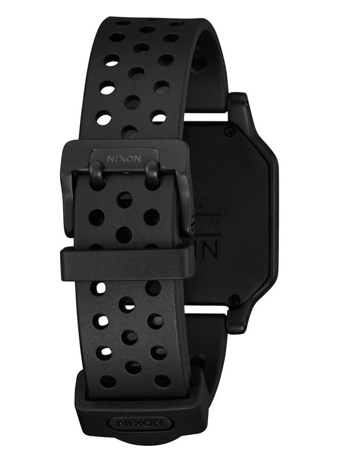 NIXON Heat A1320 - أسود بالكامل - مقاوم للماء حتى 100M - ساعة رياضية رقمية للرجال فائقة النحافة (وجه ساعة 38mm، سوار 20mm من PU/مطاط/سيليكون) - Image 3