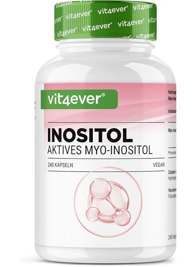Vit4ever Myo-Inositol – 1500 mg – Supports Hormonal Balance & Women’s Health – 240 Vegan Capsules – Made in Germany - Image 1