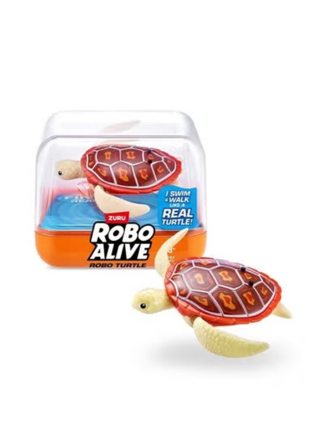 روبو ألايف 1 قطعة سلحفاة روبوتية للسباحة (برتقالية) - Image 1