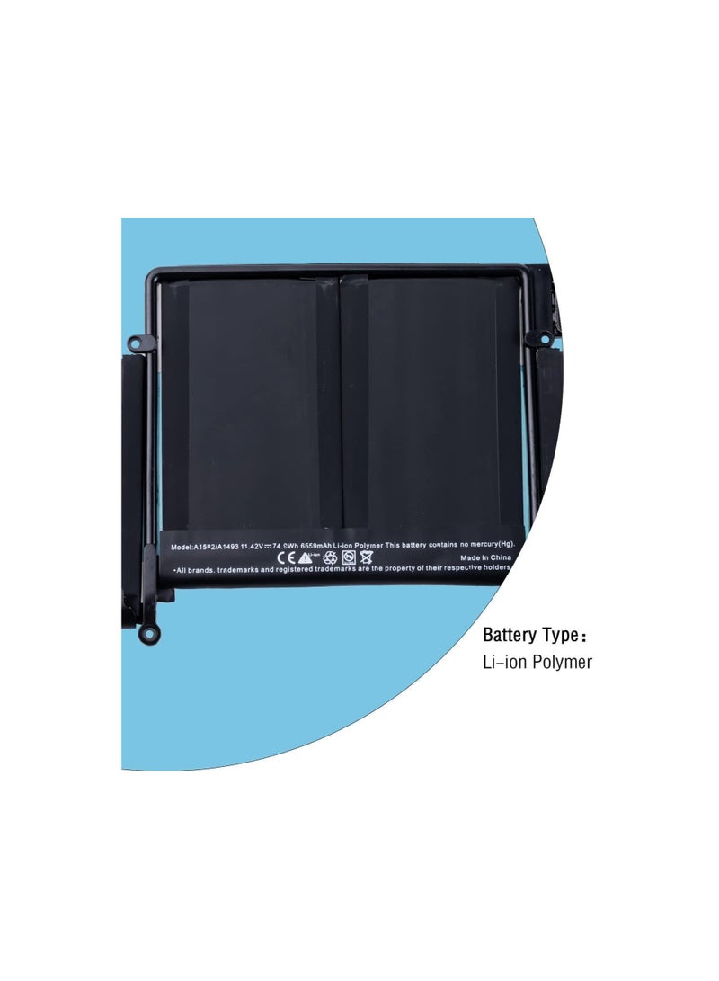 Terabyte Replacement Apple A1502 Macbook Pro 13-Inch Retina Early 2015 Laptop Battery - Image 2