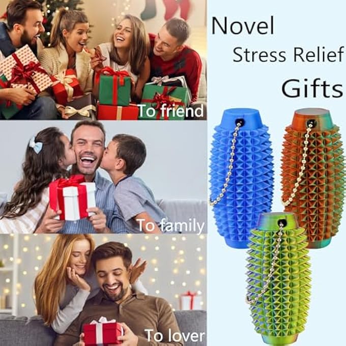 emeqzoa Upgrade Little Ouchies Pain Stim Fidget 3D Printed Fidget Toys Anxiety Relief Items,Handheld Fidget Toys,Adults & Teens Promotes Focus,Novelty Stress Relief for Christmas Birthday Gifts(PB+CPG+LPG) - Image 4