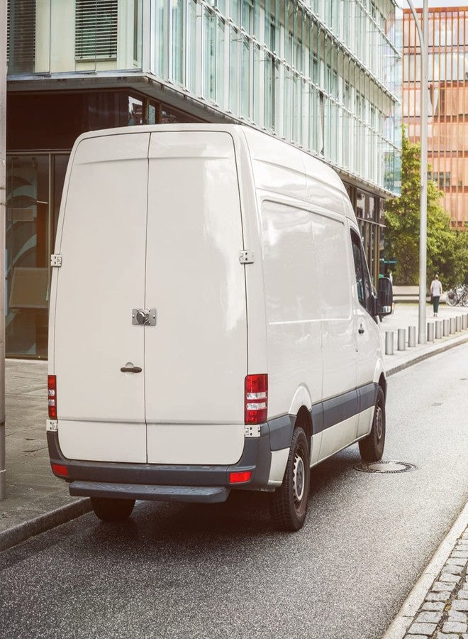 زيروديس مجموعة قفل ومشبك باب فان، قفل أمان قوي التحمل 1/2 × فان، مجموعة قفل بمشبك، قفل 73 مم من الفولاذ المخفي، مجموعة قفل لباب أمان جراج فان - Image 5