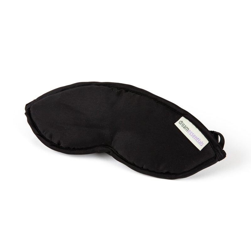 Dream Essentials® Natura Organic Cotton Sleep Mask (Midnight Black) Made in The USA - Image 1