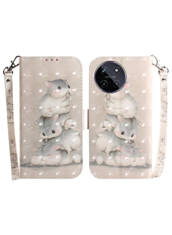 S-TOP Case For Realme 11 4G Global 3D Colored Horizontal Flip Leather Phone Case - Image 1