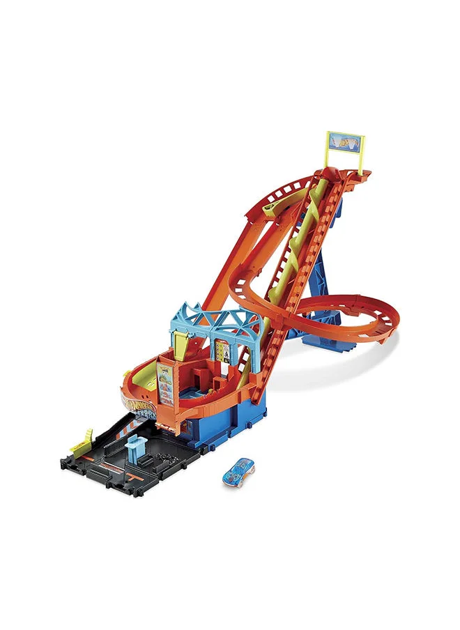 Hot Wheels Hw City Motorized Roller Coaster