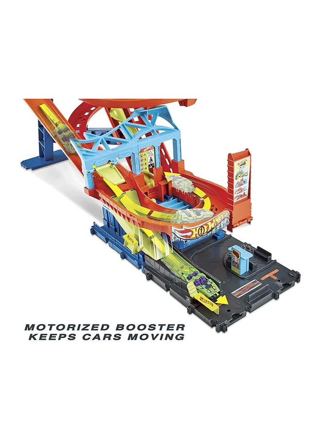 Hot Wheels Hw City Motorized Roller Coaster