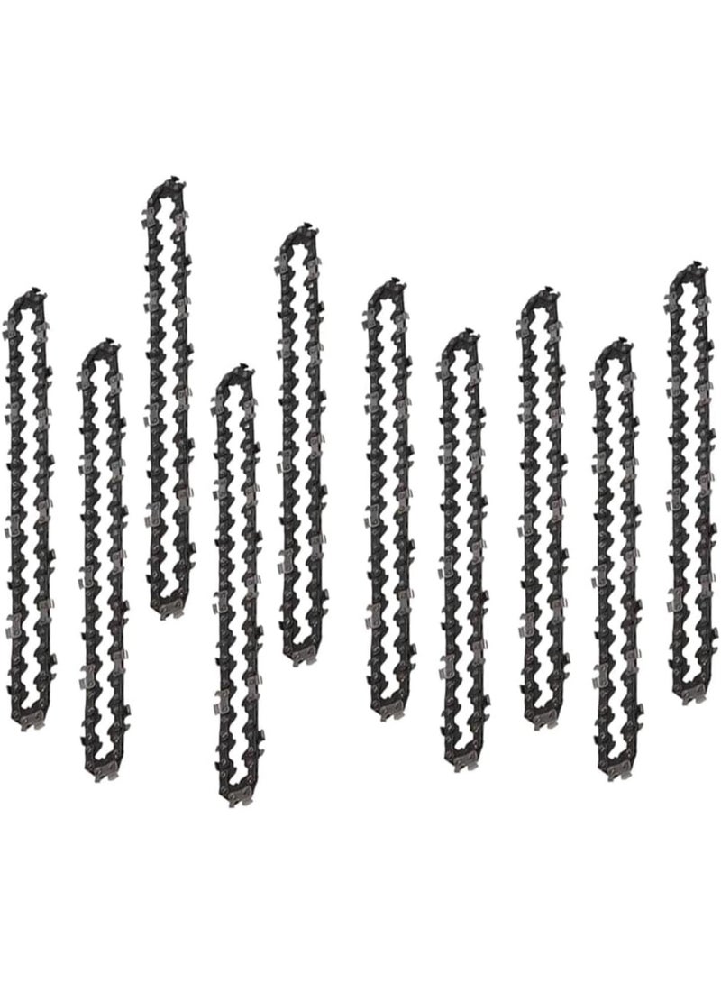 GGOOT 10PCS 6 Inch Chain and Guide Rail Set for Mini Saw Special Chain Hardware Tool Saw Chain  - Image 1