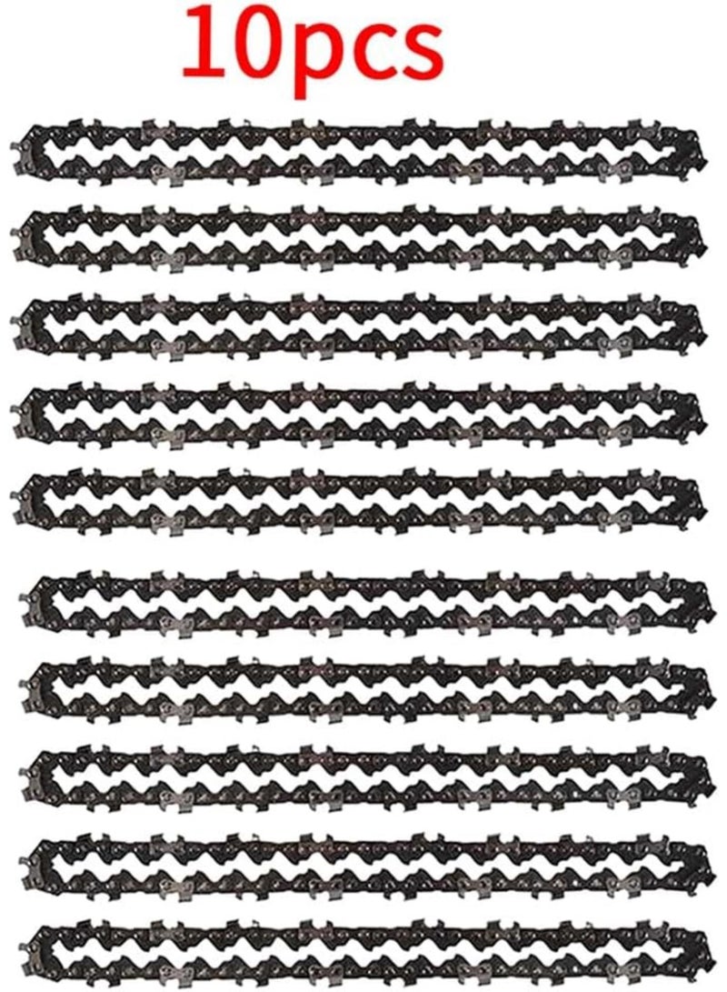 GGOOT 10PCS 6 Inch Chain and Guide Rail Set for Mini Saw Special Chain Hardware Tool Saw Chain  - Image 2