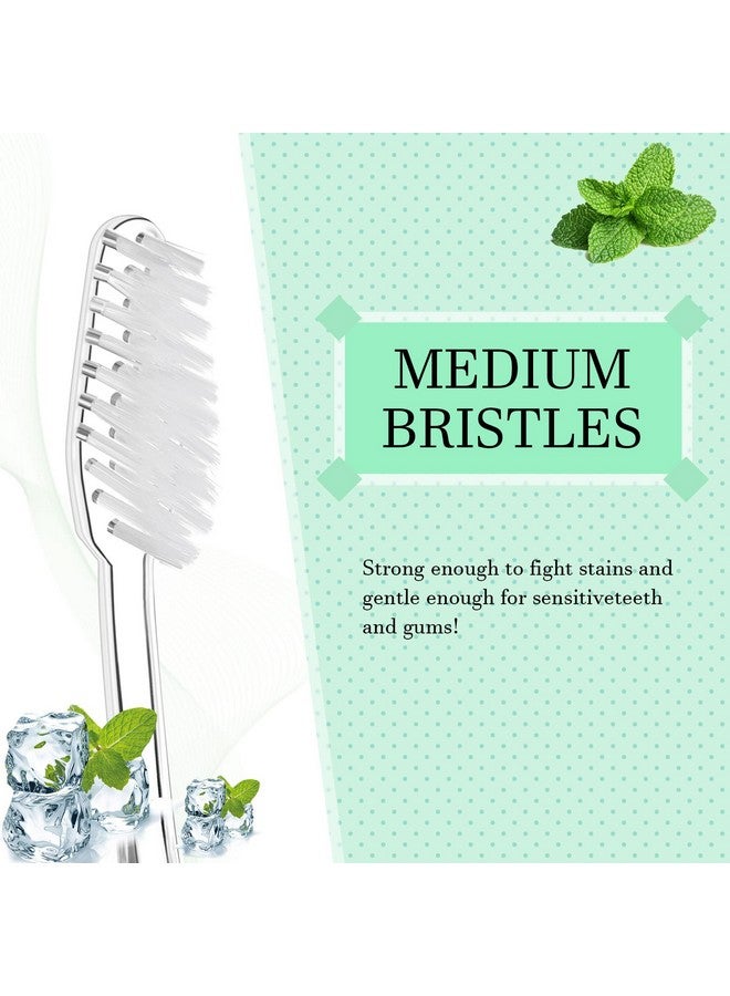 Remerry 100 Pack Individually Wrapped Disposable Toothbrushes Bulk Travel Toothbrushes Manual Disposable Tooth Brush Soft Bristle Tooth Brush for Adults Hotel Guest Camping Travel, 2 Colors - Image 4