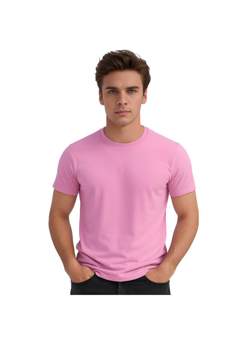 PRINTSHOP4ME Adult Round Neck Men's T Shirt 170 GSM Pure Cotton Basic Colors - Image 1