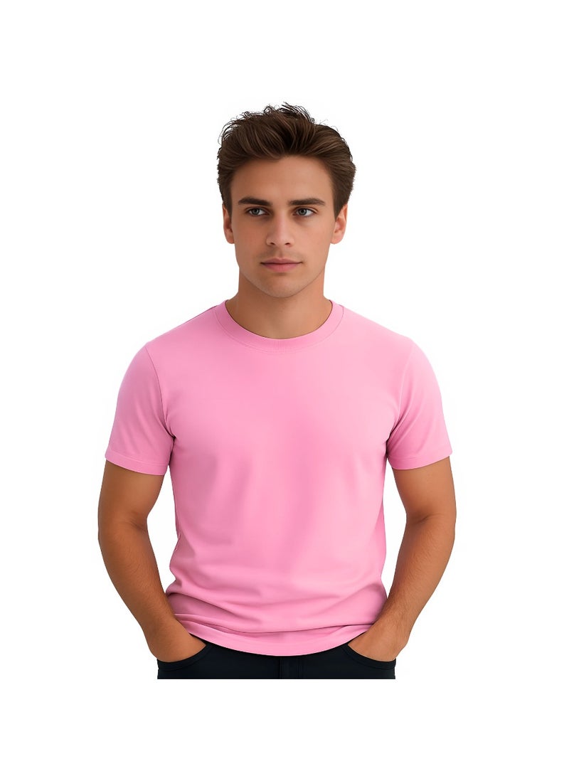 PRINTSHOP4ME Adult Round Neck Men's T Shirt 170 GSM Pure Cotton Basic Colors - Image 2