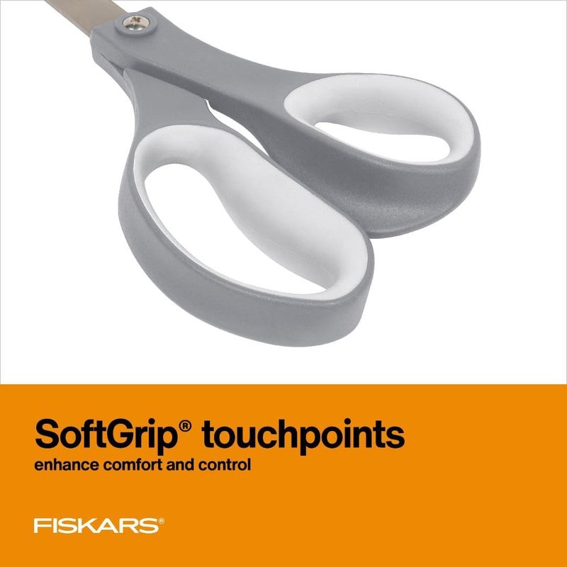 Fiskars All Purpose Scissors High Performance Cutting Stainless Steel Blades Ergonomic and Comfort Handles Perfect for Arts and Crafts and the Office Scissors for Office - Image 4