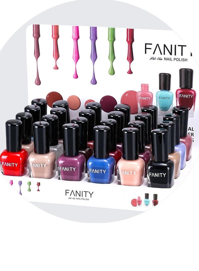 FANITY New Pure Color Gel Nail Polish 24pcs
