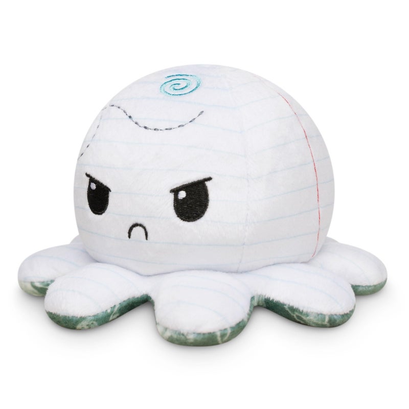 TeeTurtle - The Original Reversible Octopus Plushie - Chalkboard + Notebook - Cute Sensory Fidget Stuffed Animals That Show Your Mood - Perfect for Back to School! - Image 2