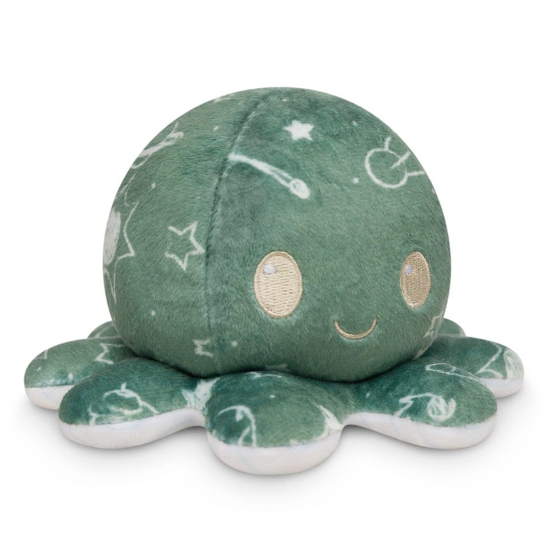 TeeTurtle - The Original Reversible Octopus Plushie - Chalkboard + Notebook - Cute Sensory Fidget Stuffed Animals That Show Your Mood - Perfect for Back to School! - Image 1