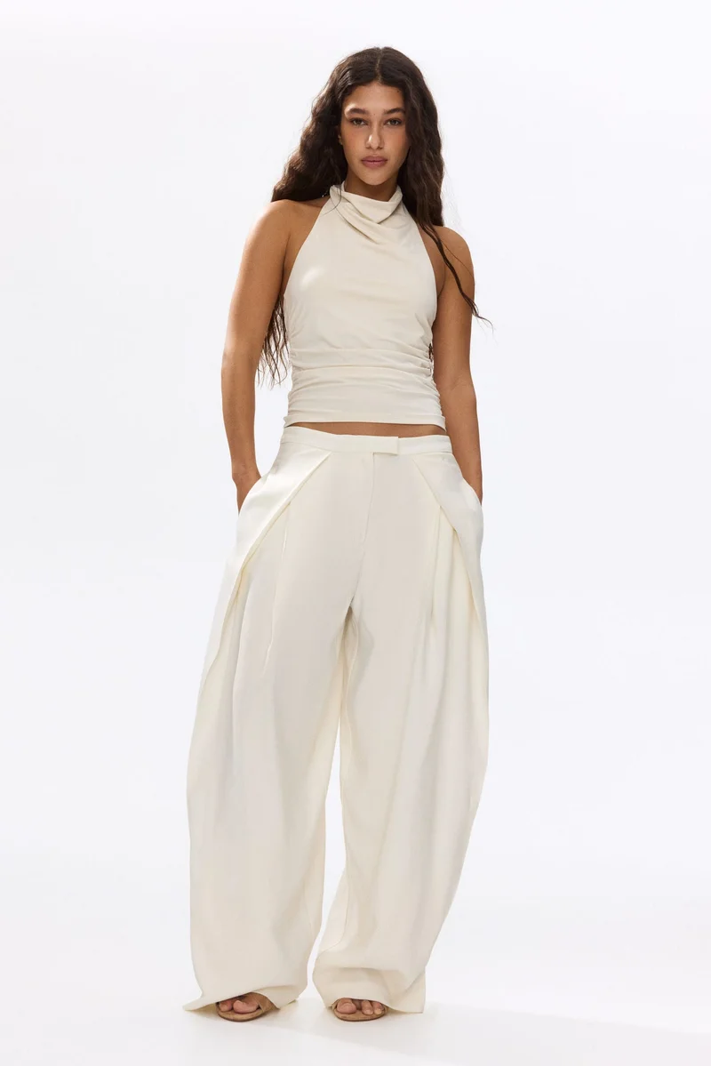 H&M Wrap-detail balloon trousers