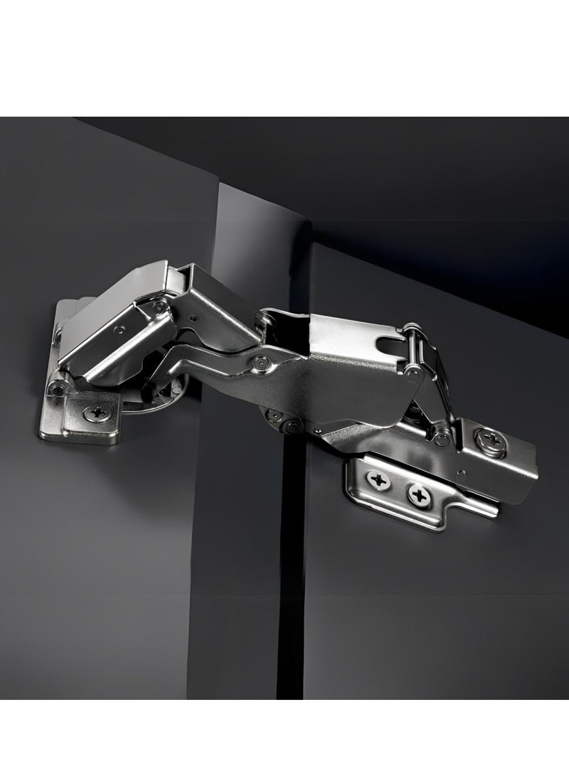 STARKE Pack of 4 Full Overlay Soft Close Cabinet Door Hinge Electroplated, Fast Mounted Buffering Hinge 165 Degree Opening Angle, Anti Rust - Complete with Screws.  - Image 3
