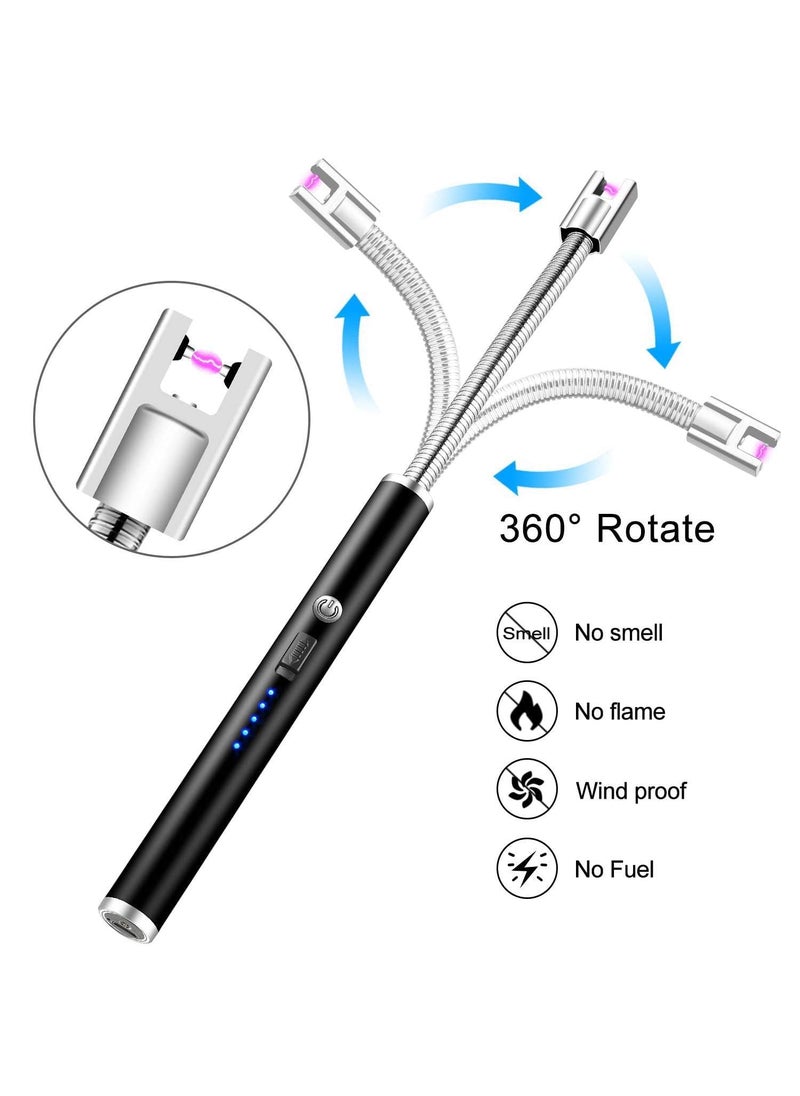 PURCHASE PLUSE PURCHASE PLUSE 2 Gas Saver Rings 1 Lighter Silver Gas Saver Ring for Gas Stoves Cooktops EnergySaving Burner Flame Control Heat Distribution Rechargeable USB Electronic Lighter  - Image 5