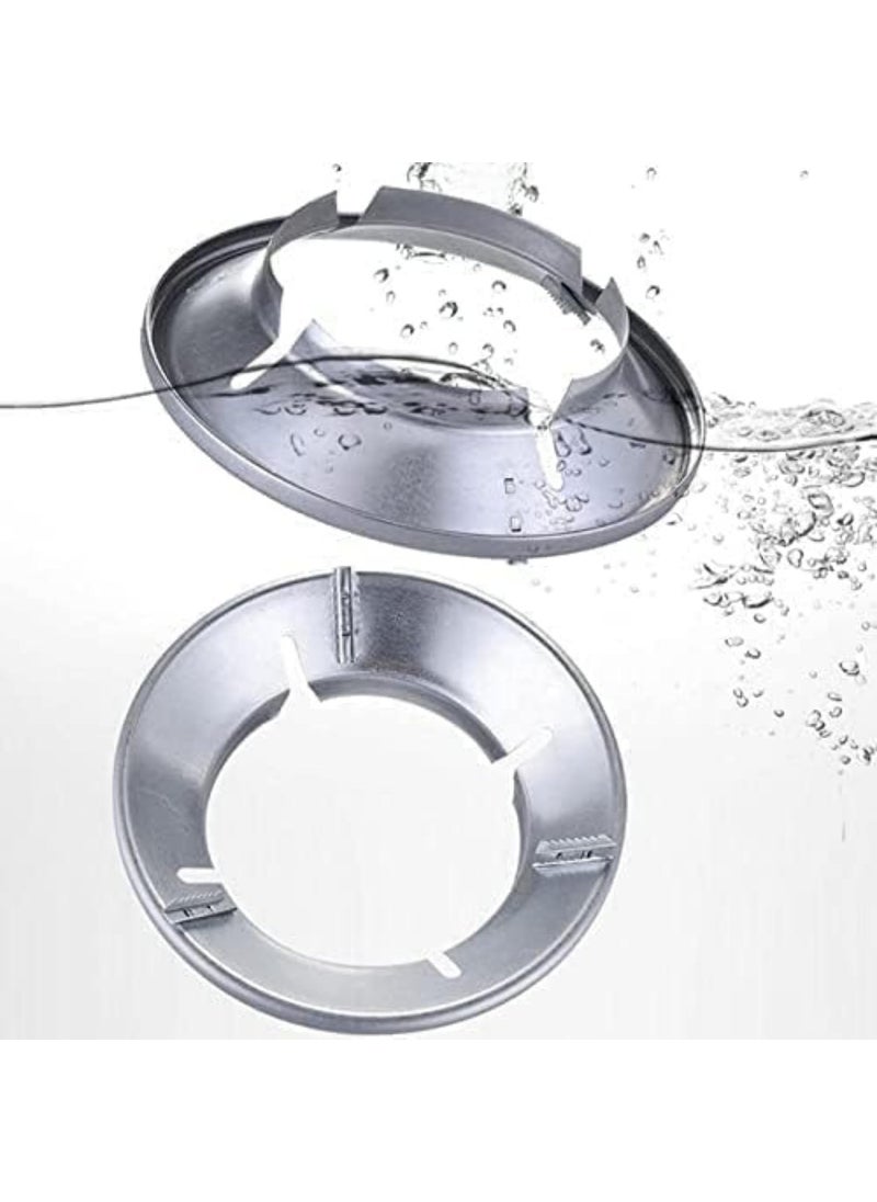 PURCHASE PLUSE PURCHASE PLUSE 2 Gas Saver Rings 1 Lighter Silver Gas Saver Ring for Gas Stoves Cooktops EnergySaving Burner Flame Control Heat Distribution Rechargeable USB Electronic Lighter  - Image 2