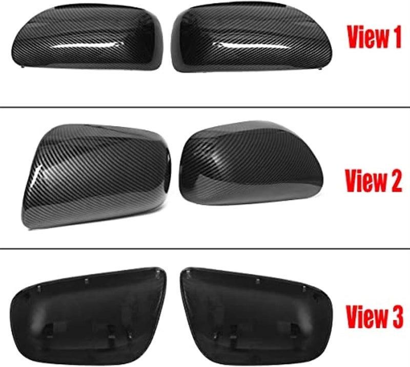 Wivplex Carbon Fiber Rear View Mirror Cover Caps - Image 4