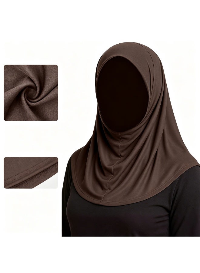 أوتيليوس 2-حجاب إسلامي للنساء عباية وشاح ناعم وجيد التهوية مع تغطية كاملة للرقبة - Image 2