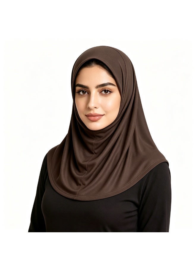 أوتيليوس 2-حجاب إسلامي للنساء عباية وشاح ناعم وجيد التهوية مع تغطية كاملة للرقبة - Image 5