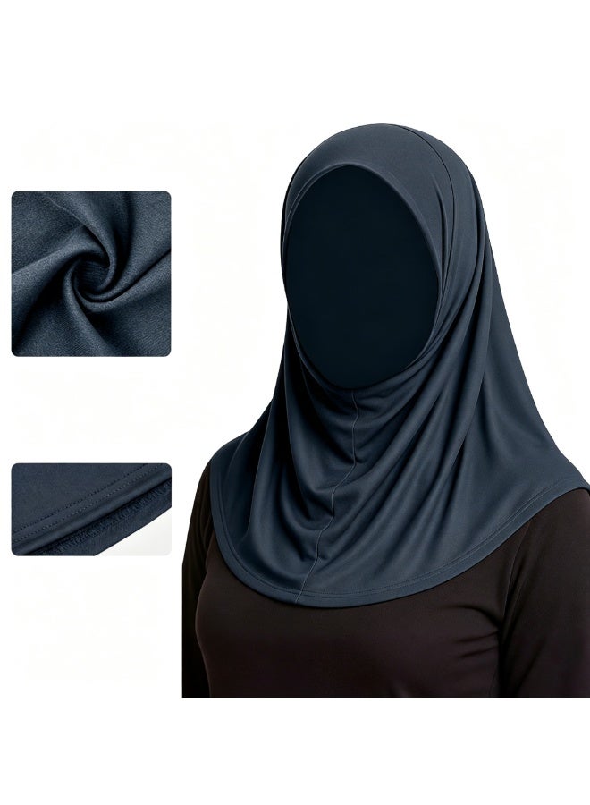 أوتيليوس 2-حجاب إسلامي للنساء عباية وشاح ناعم وجيد التهوية مع تغطية كاملة للرقبة - Image 4