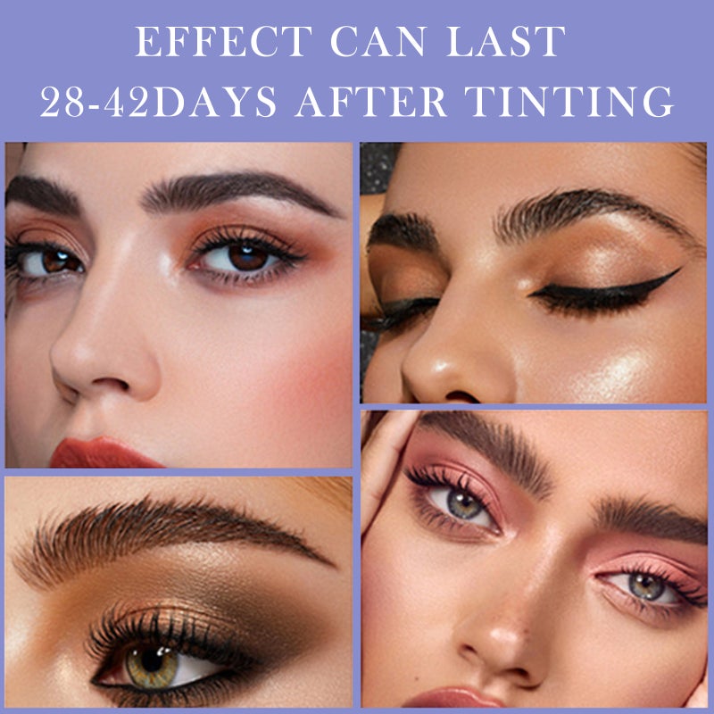 Eyelash Mascara: Black + Brown, Fast Dry, Waterproof Eyebrow Tint Dye - Smudge-Proof, Long-Lasting Color for Daily Makeup & Professional Beauty Use - Image 2