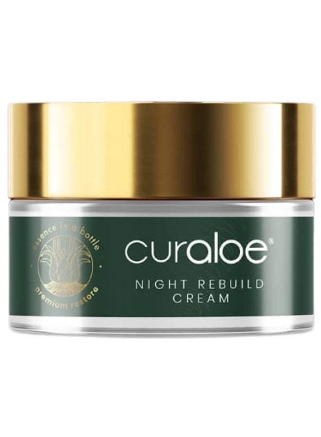 Curaloe Premium Aloe Vera Night Rebuild Cream 50ml - Image 1
