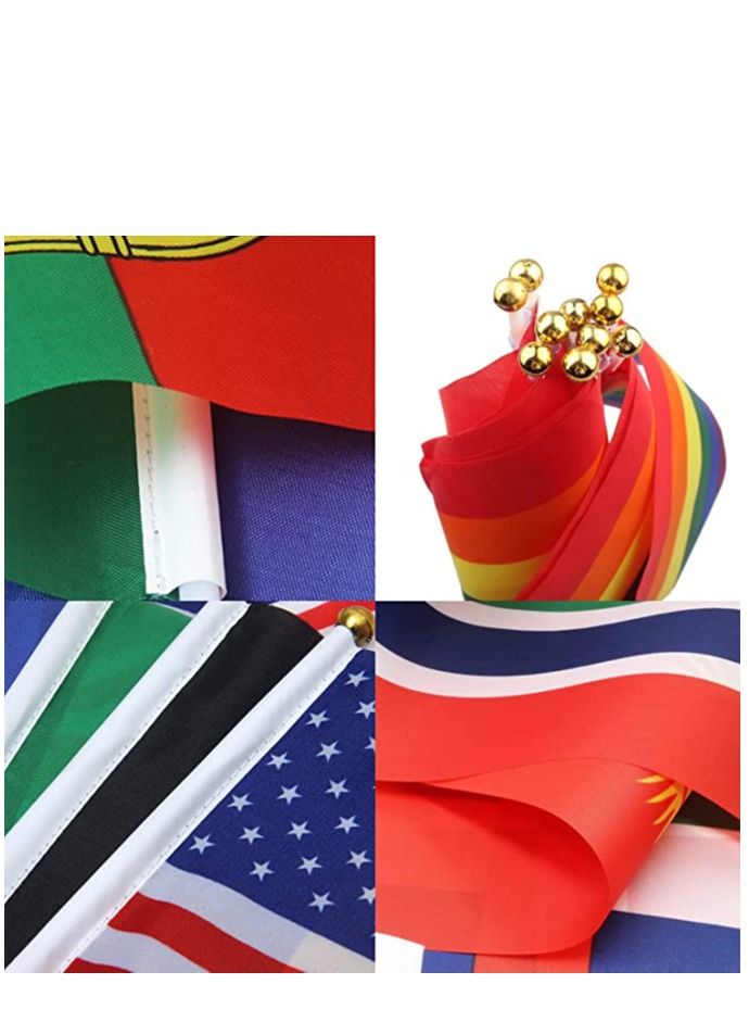 FIFA World Cup 2022 Flags  32 pcs All Participating National Teams Flags in Hand Decorations Flags for Match Football Party Restaurant Bar Decoration - Image 2