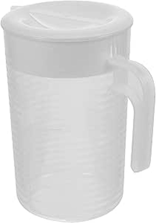 2L Large Capacity Household Water Pitcher With Handle Cold Water Jug Measuring Cup For Tea Beverage Serveware Kitchen Use Sturdy Plastic Design - Image 1