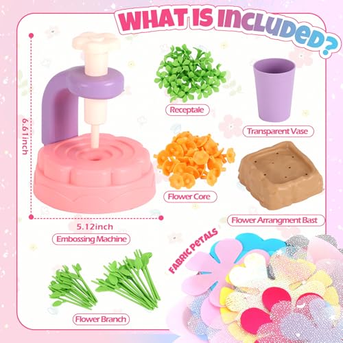 R RUCKERCO Flower Bouquet Craft Kits DIY Arts and Crafts for Kids 468Kids Crafts and Toys for Girls Toddler Activities Girl Art 4 5 6 7 8Year Old Girl Birthday Gifts Ideas Gifts for Girls 812 - Image 5