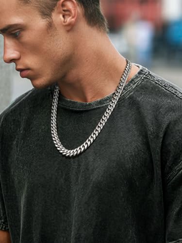 ChainsPro Men's Stainless Steel Cuban Link Chain Necklace 10MM 18inch Hip Hop Jewelry - Image 4