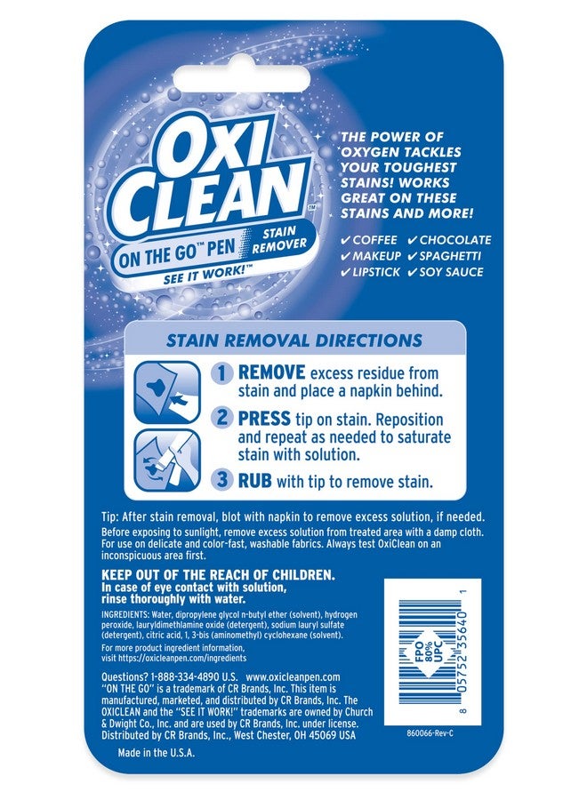 OxiClean On The Go Stain Remover Pen, 0.74 Fl Oz