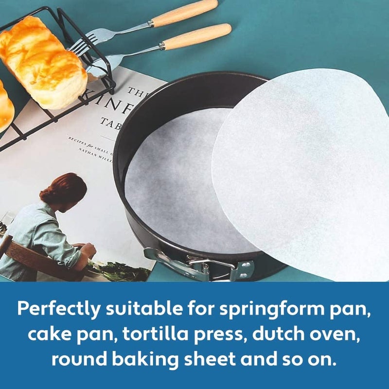 Oddy Ecobake Baking & Cooking PaperCircles | Ideal for Baking Cakes, Pastries & Cheesecakes | Best Suitable for Airfryer, Microwave, Oven & Steamer (5 Inch) - Image 4